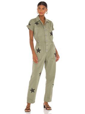NWT Pistola Grover in Royal Honor Star Print Relaxed Field Suit Jumpsuit M